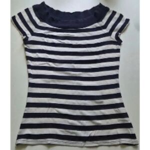 Nautica 00s women's boat neck striped shirt